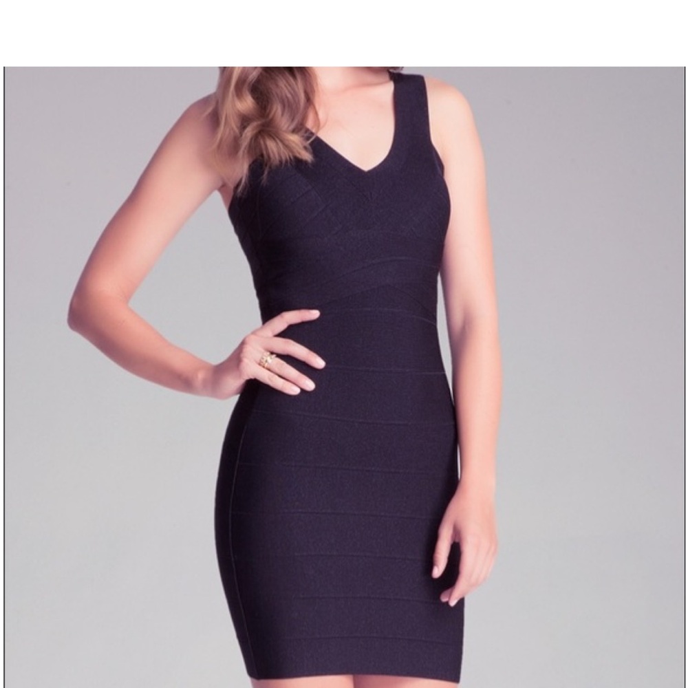bebe Black Bandage Mini Dress